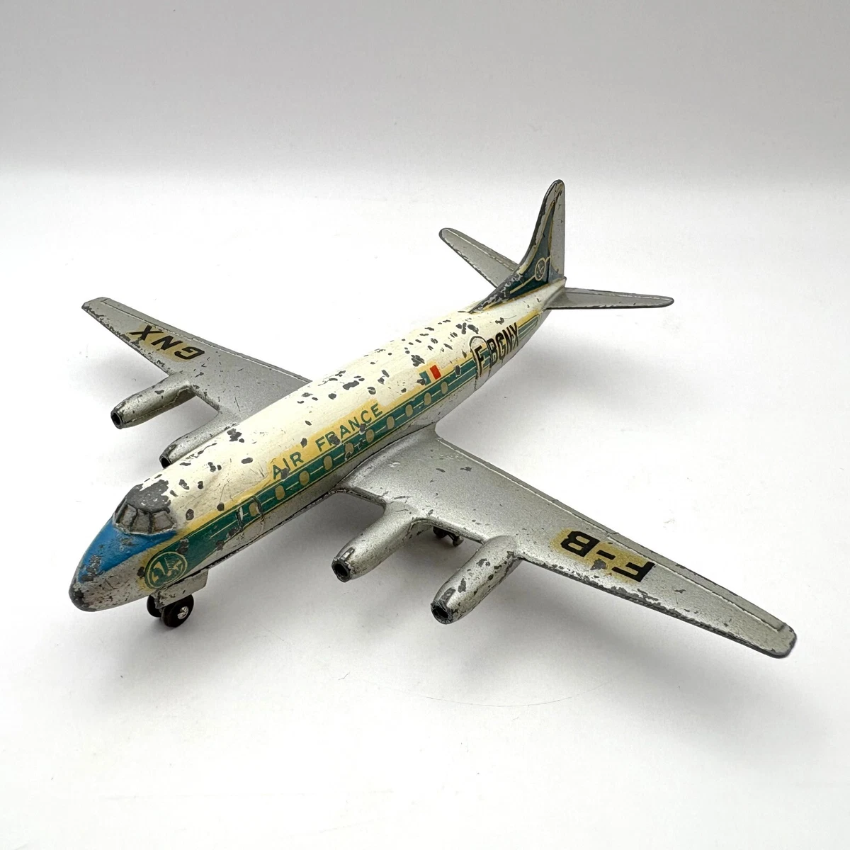 Ancien Jouet Dinky Toys France – Avion Hanriot H180T – Échelle 1:80 – État Collection (cassé)