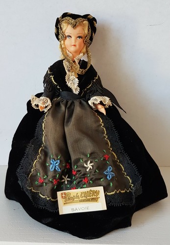 Petite Poupée Folklorique Vintage – Région Savoie – 15 Cm