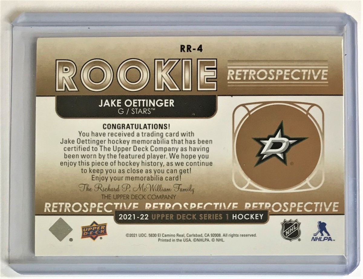 2021-22 Upper Deck Rookie Retrospective Jersey #RR-4 Jake