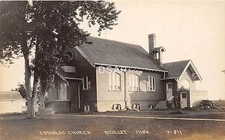 C84/ Nicollet Minnesota Mn Real Photo RPPC Postcard c1910 Catholic Church