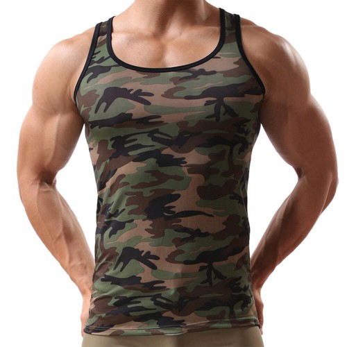 camouflage sleeveless t shirts
