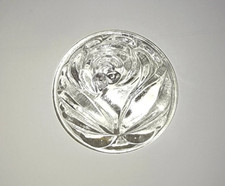 Round Rose Jewels- German Made- Trans Clear- 40mm- Stained Glass and Lead