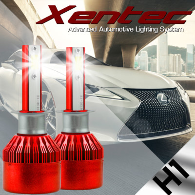 H1 200W 20000LM LED Headlight Conversion Kit Bulbs 6000K White Power Frot Light