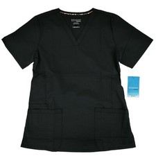 Maevn Blossom Women's Scrub Top V-Neck 2100-BLK Black