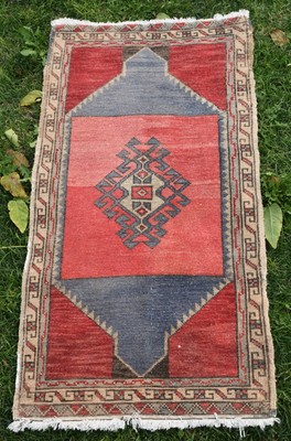 Anatolian Small Rug Vintage Turkish Oriental Small Rug Desk Rug