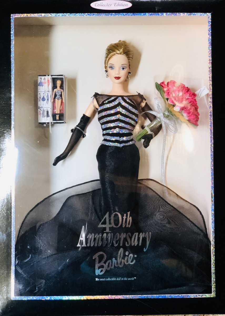 BARBIE 40TH ANNIVERSARY African American 1999 Collector Edition EUR 49