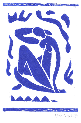 2 Matisse Hand-Signed Ltd Ed Prints "Joyful Man" & "Blue Nude" w/COA unframed - Picture 3 of 3