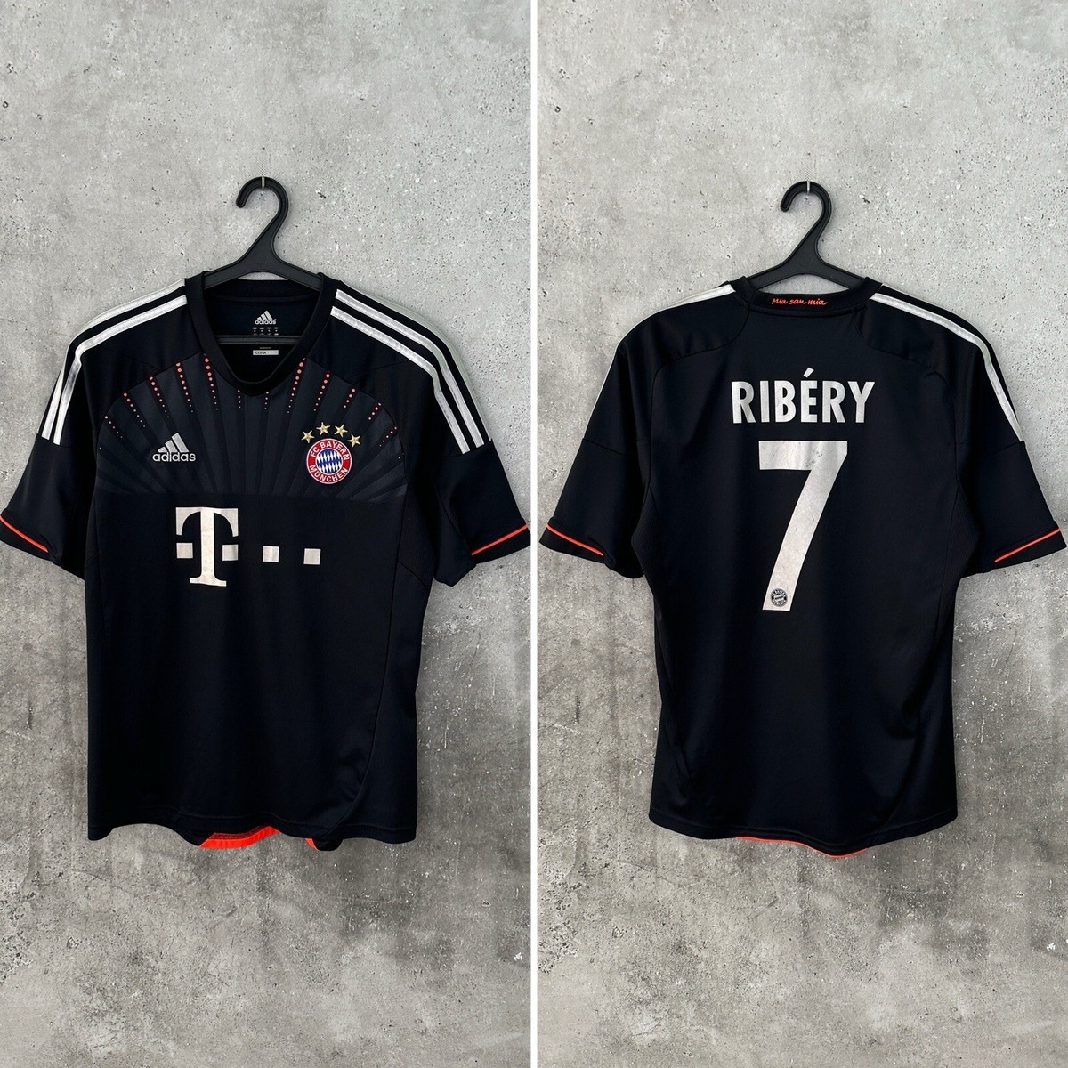 BAYERN MUNICH 2012 2013 THIRD FOOTBALL SHIRT #7 RIBERY ADIDAS