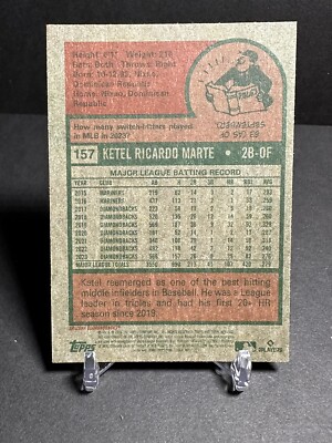 2024 Topps Heritage Chrome Blue Sparkle #157 Ketel Marte Arizona
