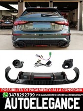 Paraurti posteriore Mantovana Diffusore adatto per Audi A3 8Y Hatchback S-Line