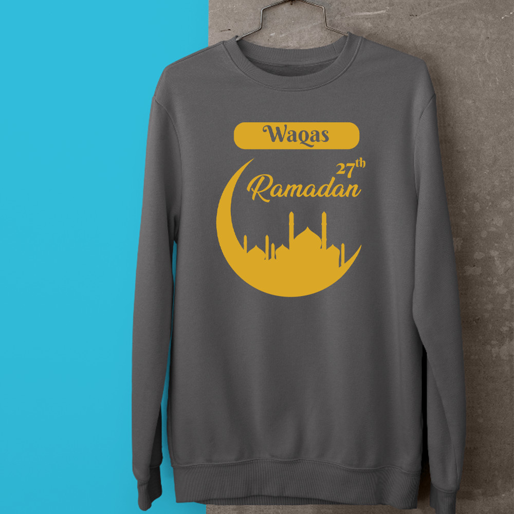 Disfraz Personalizado Tu First Ramadan Nombre Sueter Religioso Musulmanes Gifts