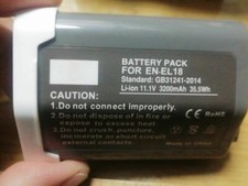 EN-EL18 Rechargeable Li-Ion Battery for Nikon D4, D4S, D5,D6 camera battery