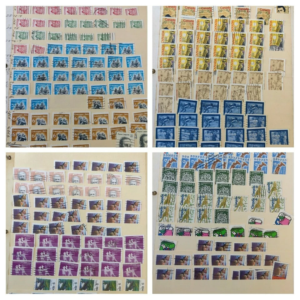 Enorme colección de estampillas de Canadá de los años 60 70 y 80 usadas de la reina Isabel II Foto 4 de 4