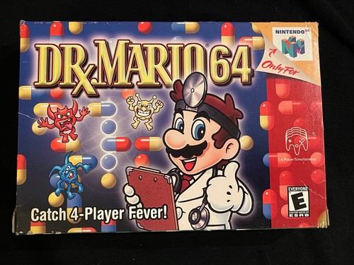 Dr. Mario 64 (Nintendo 64, 2001) Box Manual Complete CIB N64 - Picture 8 of 15