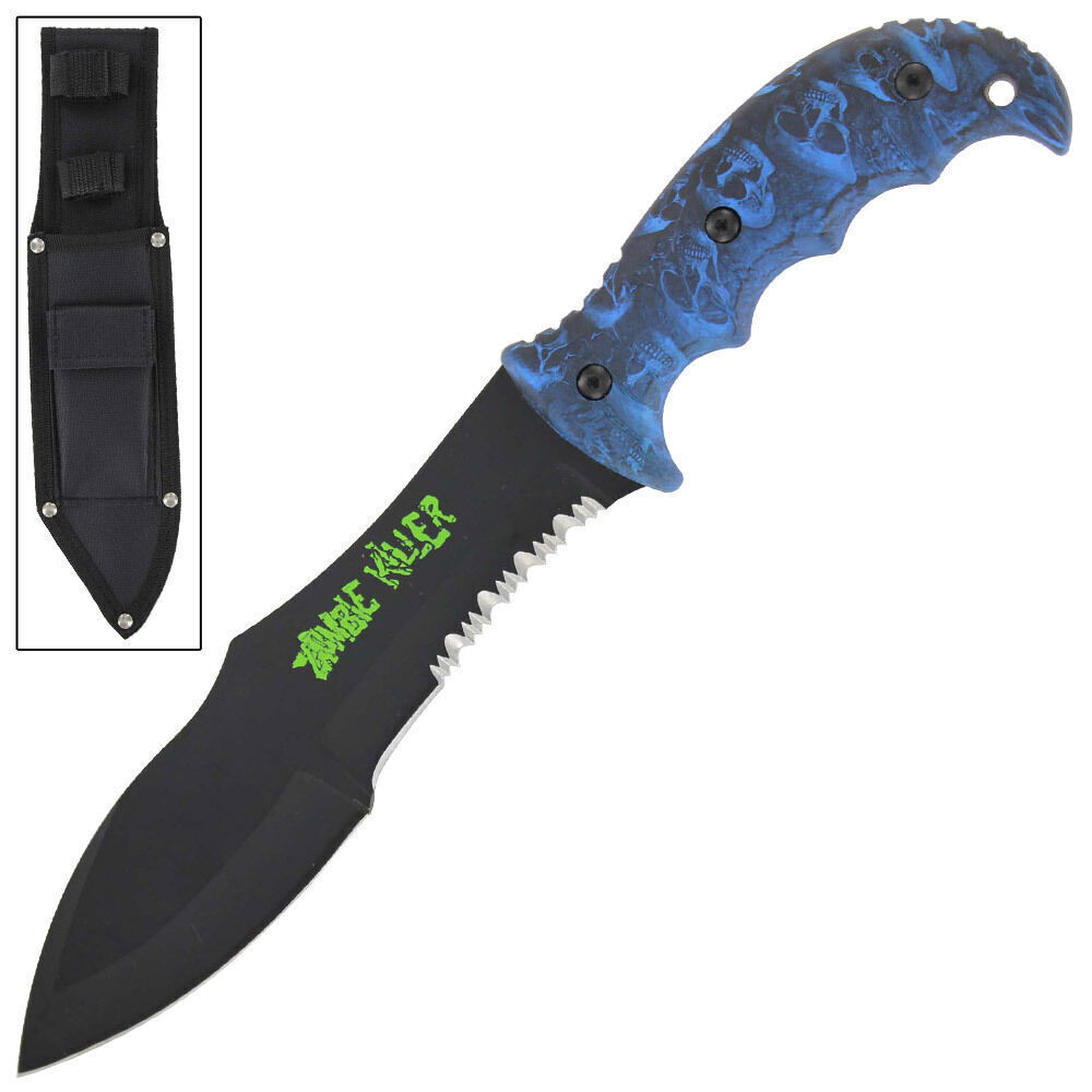 Zombie Killer Hunter Fixed Blade Outdoor Knife 12.5
