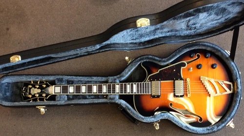 D'Angelico Excel EX-SS Cutaway Semi-Hollow Body Electric Guitar Sunburst OHSC