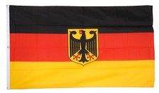 XXL Deutschland Flagge mit Adler 150x250cm deutsche Fahne Riesen Hissflagge