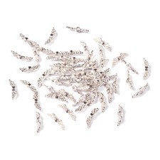 2000 Tibetan Alloy Angel Wing Charm Beads Silver Loose Spacer Nickel Free 12x3mm