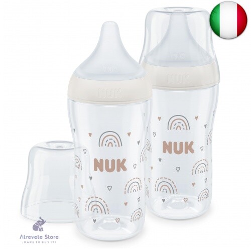 NUK Set biberon Perfect Match | 3+ mesi | Si adatta al palato del bambino |