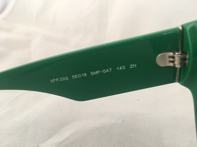 Prada Sunglasses SPR 27Q Green and Blue PRADA Sunglasses SPR 22Q SMP-0A7 Women Green Blue Crystal  main image 4