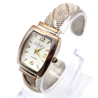 Studio Time Watch Womens Silver Tone Stainless Steel Classic - Main Image