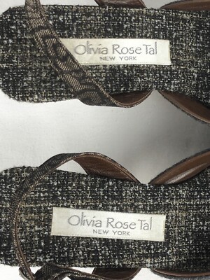 Chaussures Olivia Rose Tal New York Taille 6 - Escarpins Femme Gris, Talon Haut, Occasion 8/10