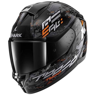 Shark Ridill 2 Molokai schwarz silber orange Motorrad Straßensporthelm
