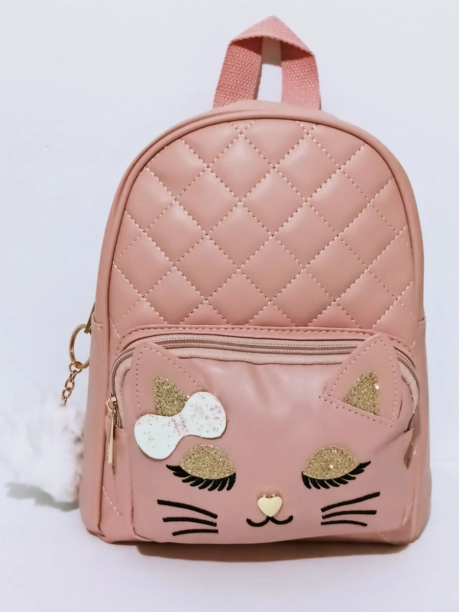 Canvas Kitten Rucksack Book Bag Backpack Traditional Japan Kawaii Babe