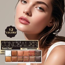 12 Shades Colour Concealer Palette Contour Fu...