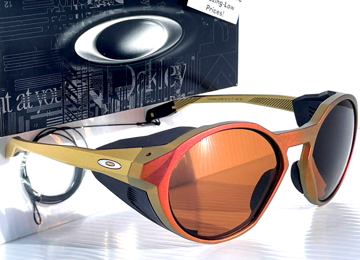 NEW Oakley CLIFDEN Matte Red Gold Shift Round PRIZM Bronze Lens