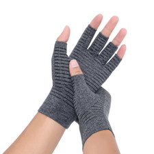 Copper Infused Elastic Arthritis Gloves | Compression Therapy Gloves 1 PAIR