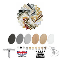 Self Adhesive Cover Caps Stick on Furniture Sticker Screw Hole 14mm/18mm Premium