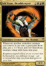 SEK'KUAR, DEATHKEEPER X4 4 4X Coldsnap MTG Magic the Gathering Cards DJMagic
