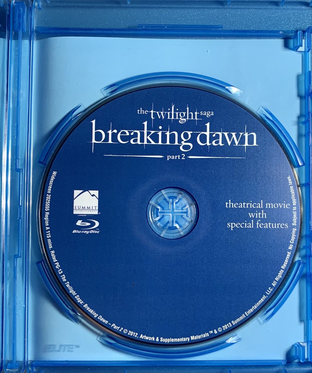 The Twilight Saga: Breaking Dawn, Part 2 (Blu-ray, 2012) (No