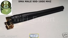 1 x HIGH GAIN 2 - 3dBi 900 - 1800 MHz SMA male Right angle GSM GPRS Antenna USA
