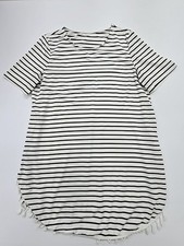 SHEIN Damen T-Shirt schwarz weiß gestreift F...