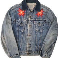 Vintage Levi s Big E Blue Denim Jacket Type 3 70s USA Factory 525 Size Small
