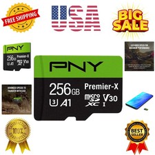 256GB Premier-X Class 10 U3 V30 microSDXC Flash Memory Card - 100MB/s, Class ...