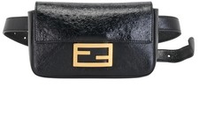 Fendi Baguette Belt Bag Crossbody Leather Black