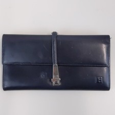 Bally Black Leather Womens Long Wallet Clutch...