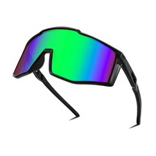 FEISEDY Sports Sunglasses Youth Baseball Cycling 65mm, 003 - Green