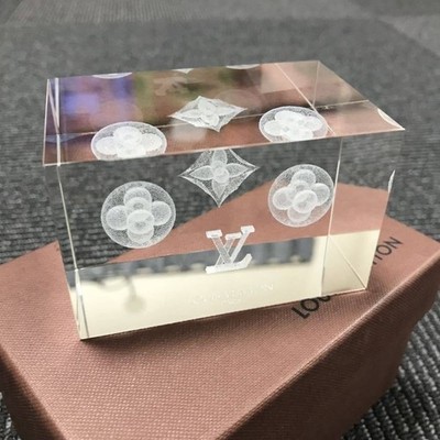 LOUIS VUITTON Paperweight Monogram Crystal Limited Edition w/Box