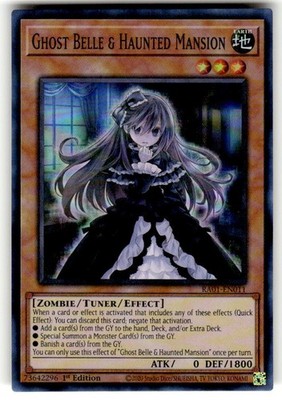 Yugioh Ghost Belle & Haunted Mansion RA01-EN011 Super Rare 1st Ed NM
