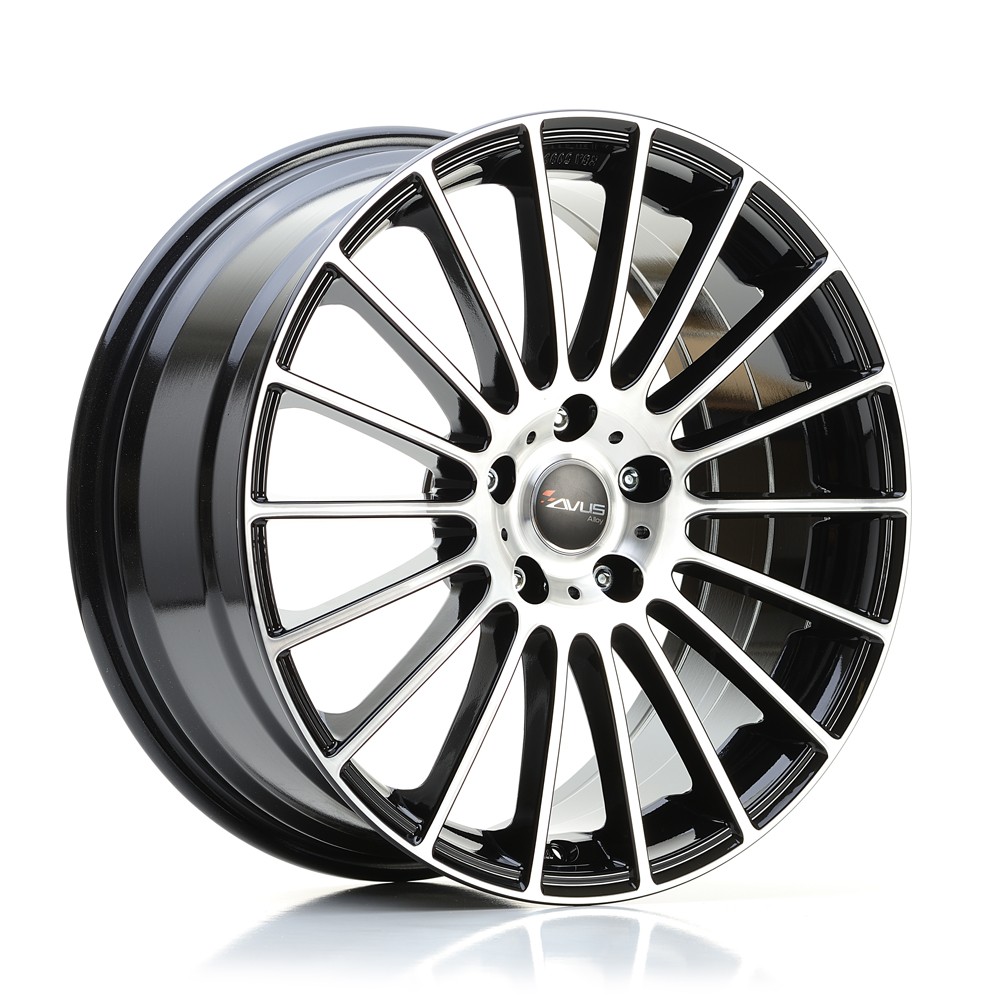 Kit 4 cerchi in lega NAD AVUS AC-M03 7,5x17 5 x 110 ET 40 Nero diam per JEEP