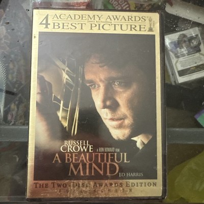 A Beautiful Mind (DVD, 2002, 2-Disc Awards Edition, Widescreen) NEW Sealed!
