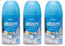 Airpure Automatic Air Freshener Refill Fresh Linen 250ml x 3