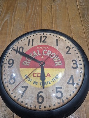 Vintage 40s RC ROYAL CROWN COLA. Best by Taste Test. GE