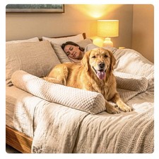 On-Bed Dog-Bed that goes on Your Masterbed for Dogs that Love to Sleep with You.