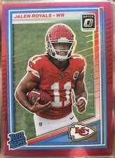 2025 Panini Donruss - Rated Rookie Jalen Royals #321 Optic Preview Pink Prizm...