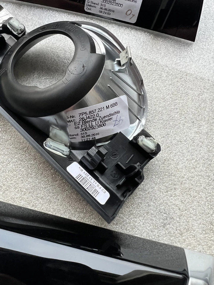 JUEGO DE MOLDURAS INTERIORES PULIDAS NEGRAS ANTRACITA GENUINAS DE FÁBRICA PORSCHE CAYENNE 958 OE Foto 2 de 4